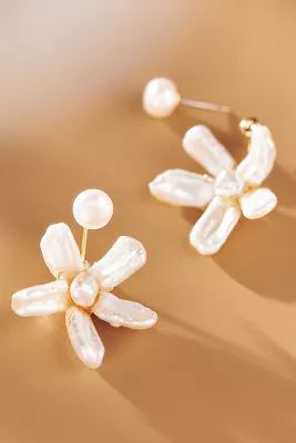 Pearl Flower Front-Back Earrings | Anthropologie (US)