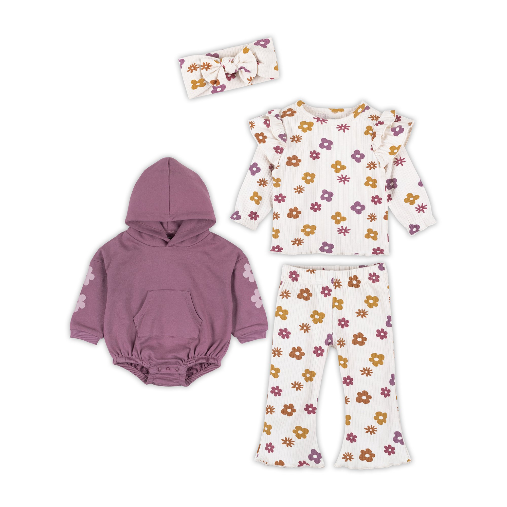Little Star Organic Baby Girl 4 Pc Gift Set, Size 0/3M - 12 Months | Walmart (US)