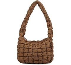 Rejolly Puffer Shoulder Bag for Women Quilted Puffy Lightweight Nylon Handbag Large Padded Soft P... | Amazon (US)