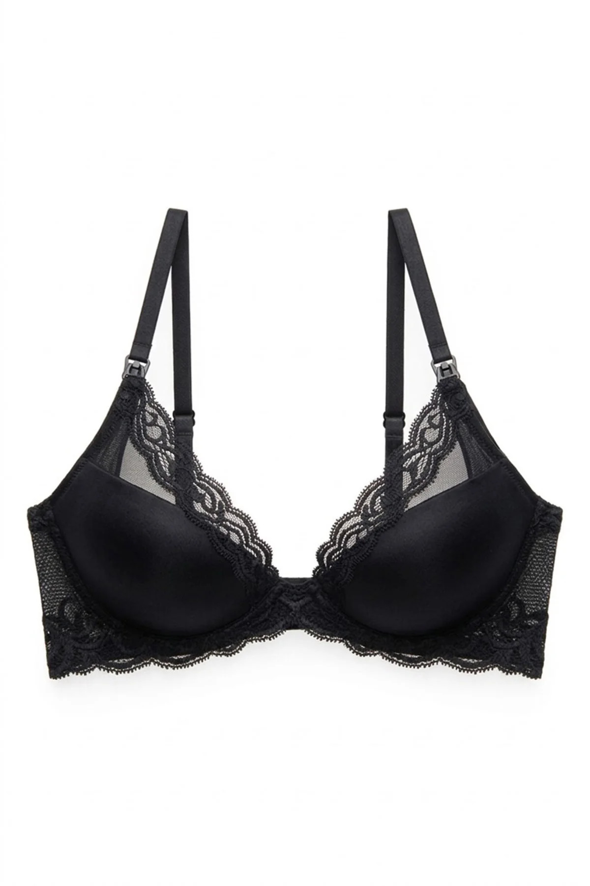 Buy Feathers Maternity Plunge T-Shirt Bra in Black Online | NATORI | Natori
