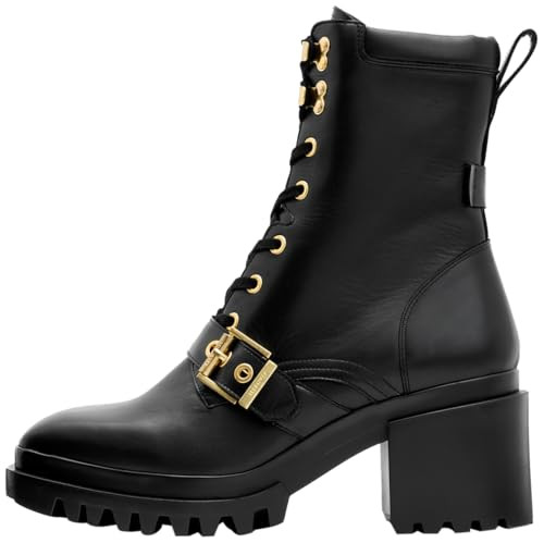 AllSaints Women's Footwear Indaria Boot Black/Warm Brass 7 M | Amazon (US)