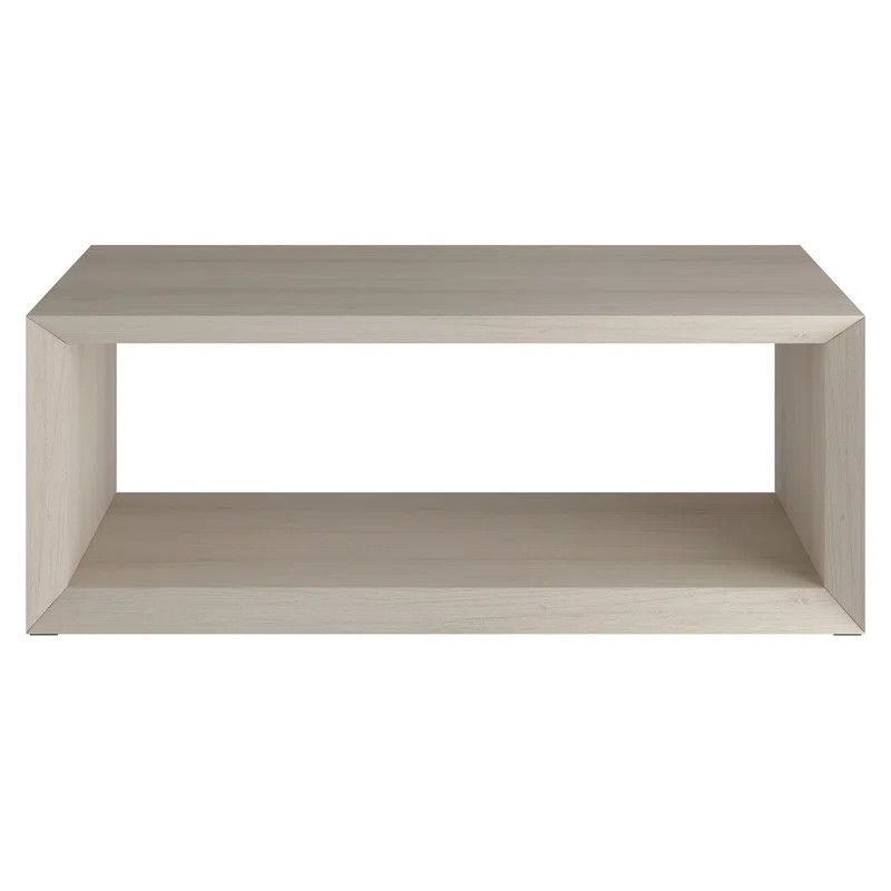 Foxtrot Faux Wood Coffee Table With Shelf | Wayfair North America