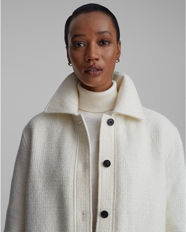 Quilted Bouclé Shirt Jacket | Club Monaco (Global)