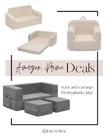 ✨ Amazon Prime Day is here! ✨ Shop these cozy play room / nursery musts. The grey sofa is convertible and a nugget inspired designed for a lower cost! 

#LTKkids #LTKhome #LTKsalealert