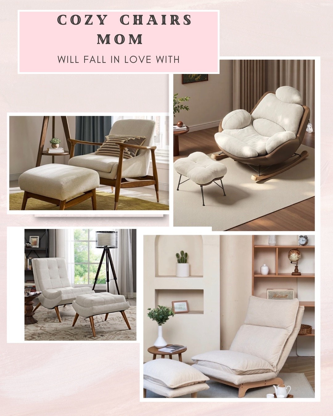 Some gifts are beautiful, but the best gifts create moments of comfort and rest. This Mother’s Day, give Mom something she’ll truly enjoy every day — a cozy armchair where she can relax, read, sip her morning coffee, or unwind after a long day.

A beautiful accent chair can transform a simple corner into a warm and inviting retreat, just for her. Pair it with a soft throw blanket, a small side table, and a lovely lamp to create a space that feels peaceful, elegant, and full of love.

Because the woman who makes the whole house feel like home deserves the coziest seat in the house.

Tap the links to shop these beautiful chairs and find the perfect Mother’s Day gift 🌷💕 #MothersDayGift #CozyChair #AccentChair #GiftForMom #HomeDecorInspo #CozyCorner 

#LTKU #LTKmomlife #LTKHome
