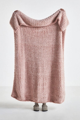 Hugger Marled Eyelash Cozy Knit Throw Blanket | Anthropologie (US)