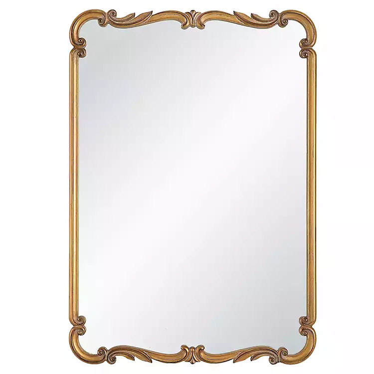Antique Gold Ornate Rectangular Wall Mirror | Kirkland's Home