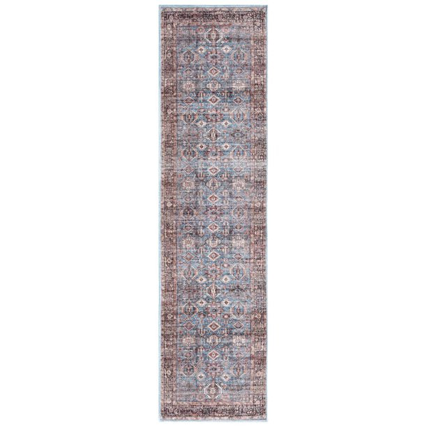 Everwash™ Callaghan Eve Southwestern Medallion Machine Washable Runner Area Rug, Blue, 1'11"x7'... | Walmart (US)