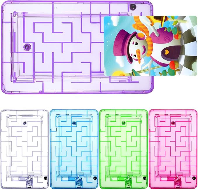 Skylety 5 Pcs Money Puzzle Box Gift Card Box Plastic Puzzle Card Holder Fun Maze Intellectual Pin... | Amazon (US)