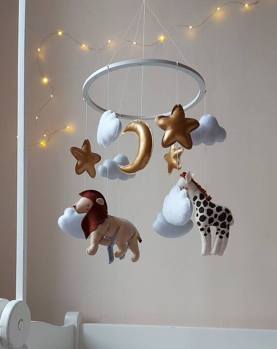 Baby Nursery Mobile Safari Baby Shower Jungle New Baby Gift | Etsy | Etsy (US)