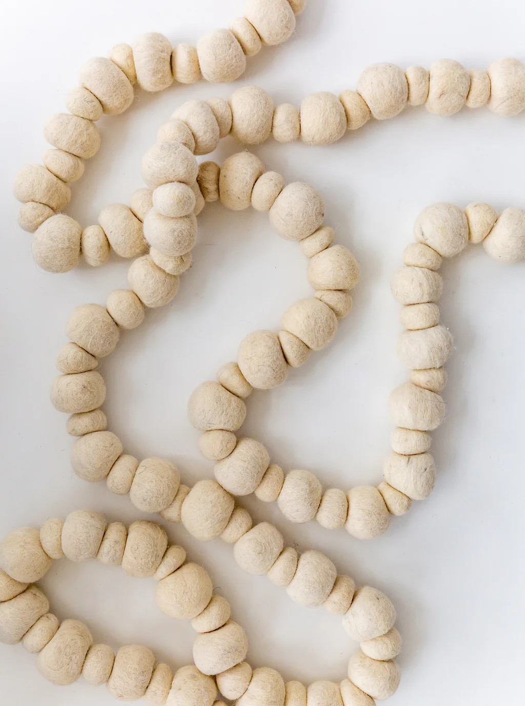 12' Snowball Felt Garland | House of Jade Home