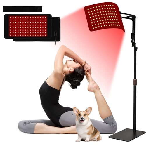 Red Light Therapy for Face and Body, Removable Red Infrared Light Therapy Lamp with Stand Led 660nm & 850nm Infrared Light Device fo The Full Body | Amazon (US)