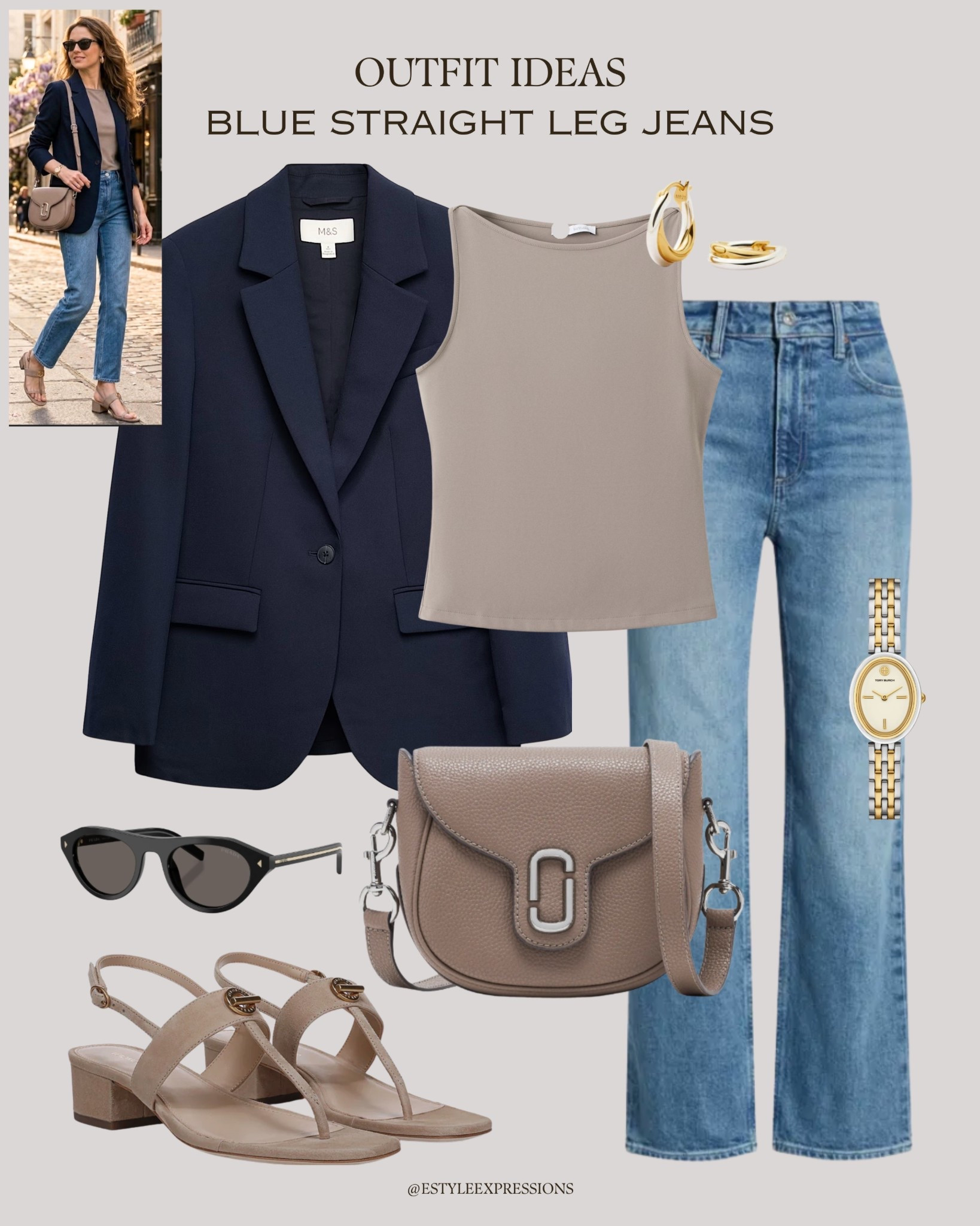 Spring outfits with blue, straight leg jeans!🌸👖

#LTKWorkwear #LTKSaleAlert #LTKootd