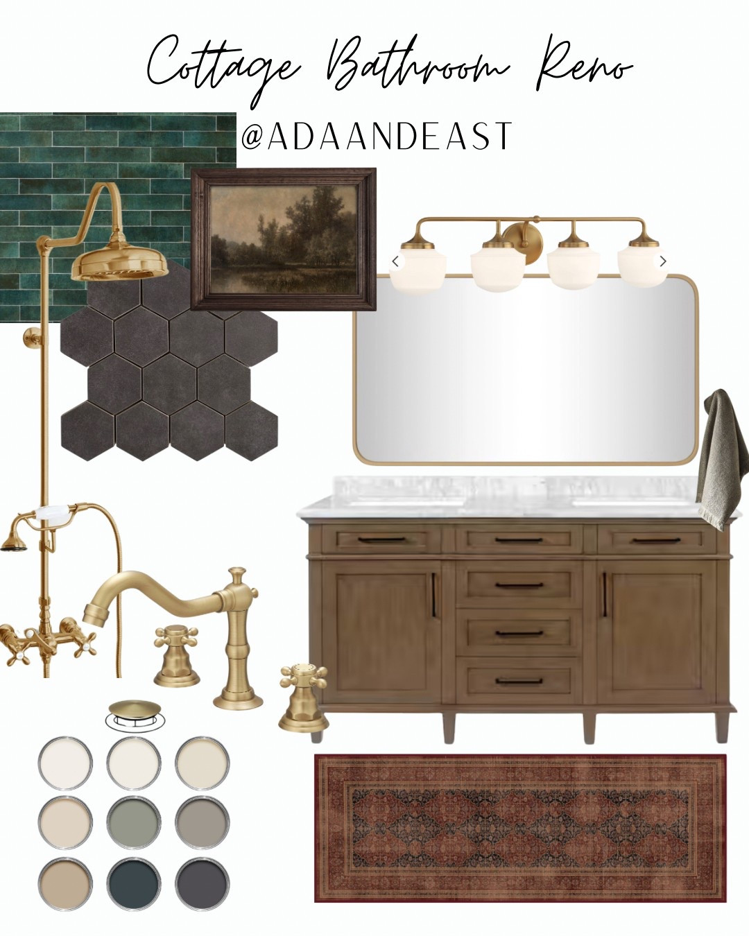 Cottage bathroom renovation is in full swing! #bathroomrenovation #bathroomdesign #interiordesign #affordablebathroom