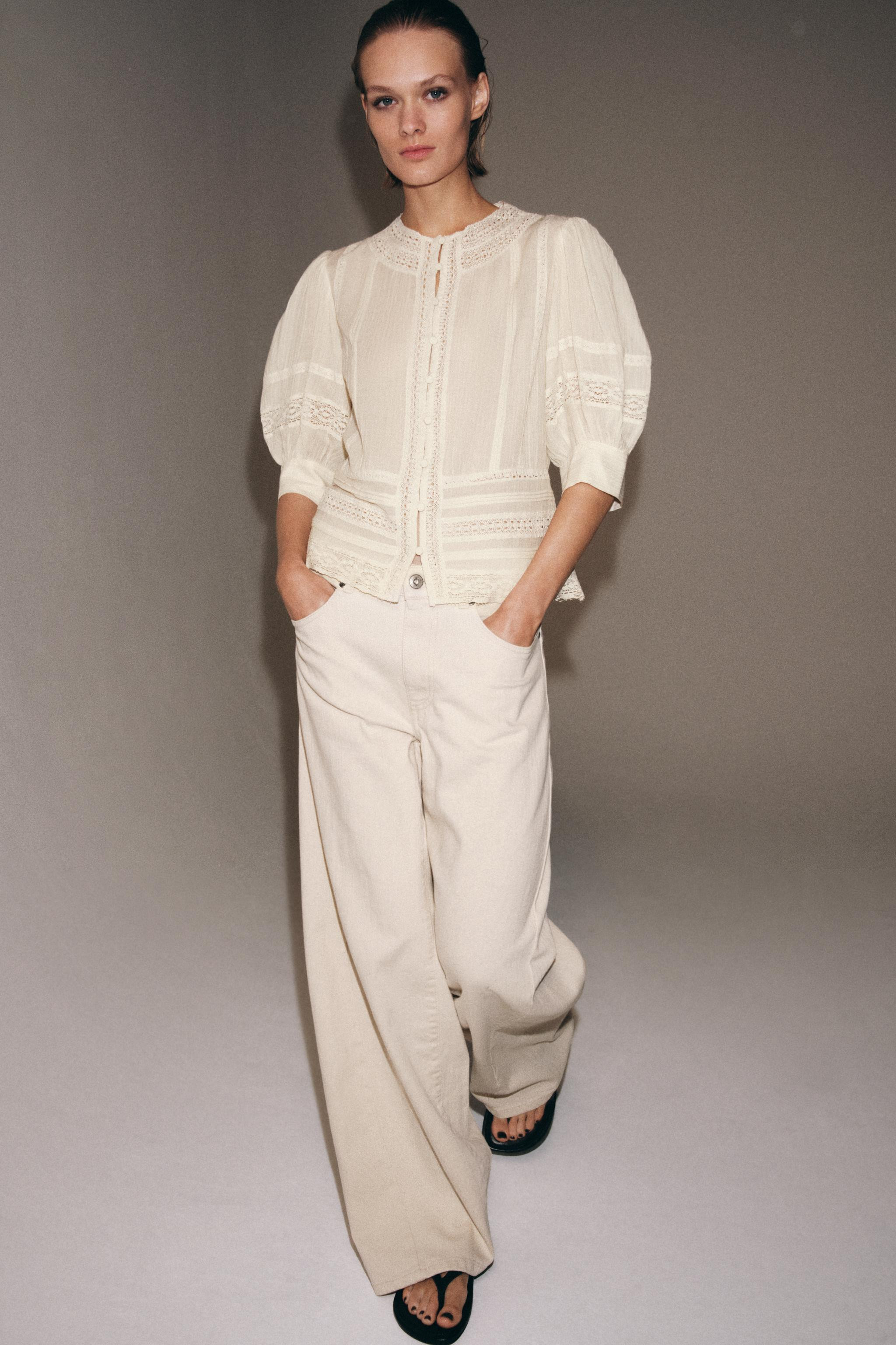 ZW COLLECTION ROMANTIC LACE BLOUSE | Zara US