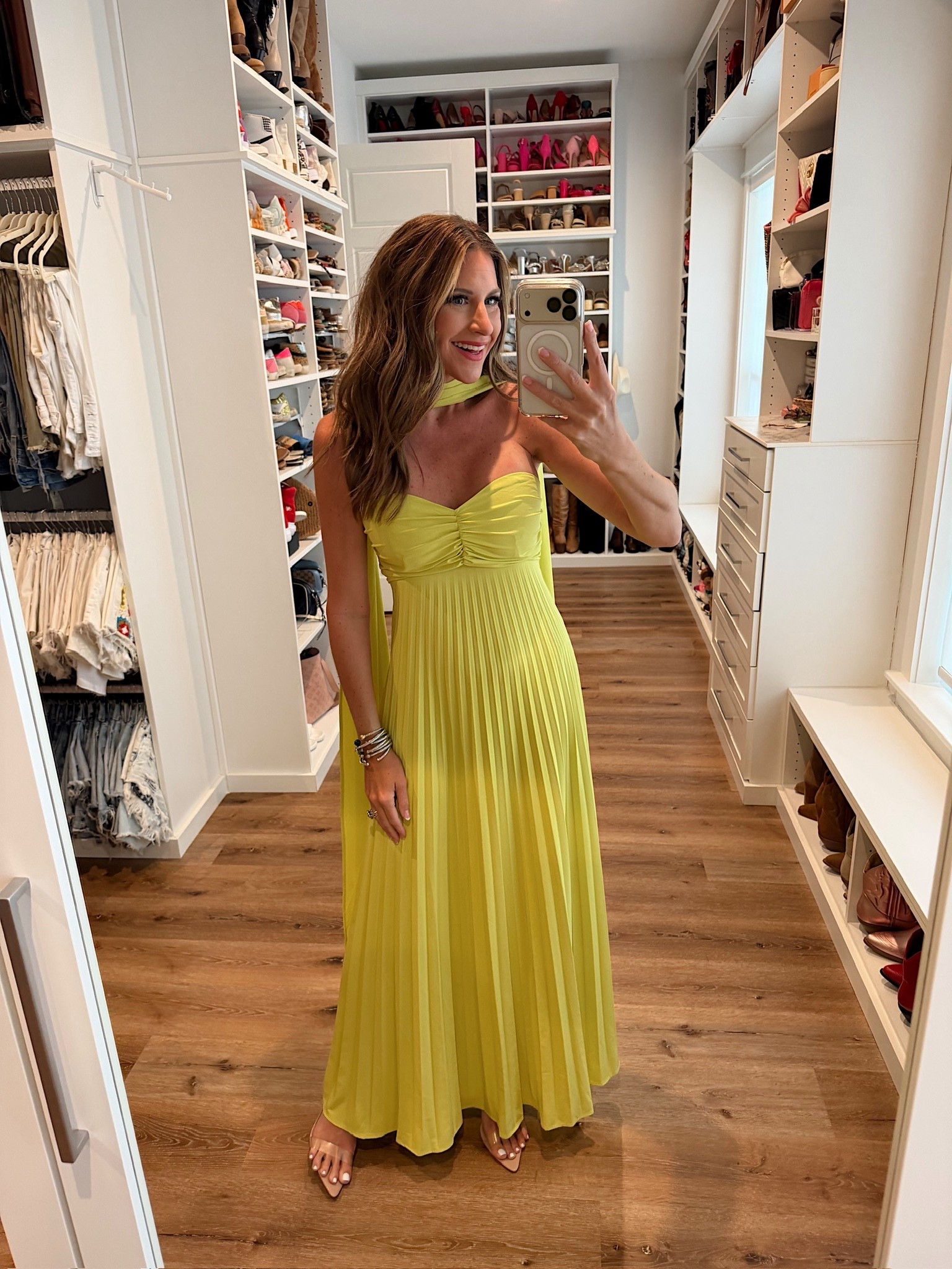 In a small dress, heels and accessories- fits tts.

#LTKSeasonal #LTKootd #LTKgrwm