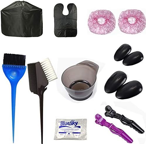 Yexixsr 5Pcs Professional Salon Hair Coloring Dyeing Kit, Hair Dye Color Brush and Bowl Set, Mixi... | Amazon (US)