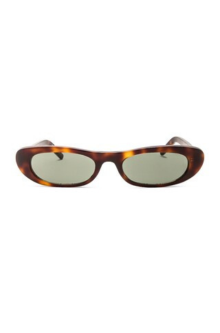 Saint Laurent SL 557 Shade Sunglasses in Medium Havana - Brown. Size all. | FWRD 