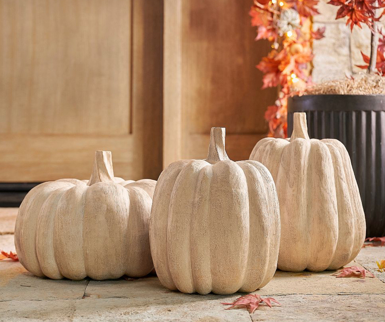 Resin Wood Pumpkins - Set Of 3 fall pumpkin home decor porch

#LTKHome #LTKSeasonal