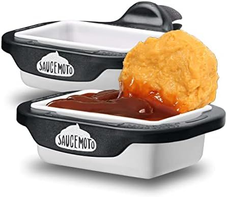 Amazon.com | Saucemoto Dip Clip | An in-car sauce holder for ketchup and dipping sauces. As seen ... | Amazon (US)