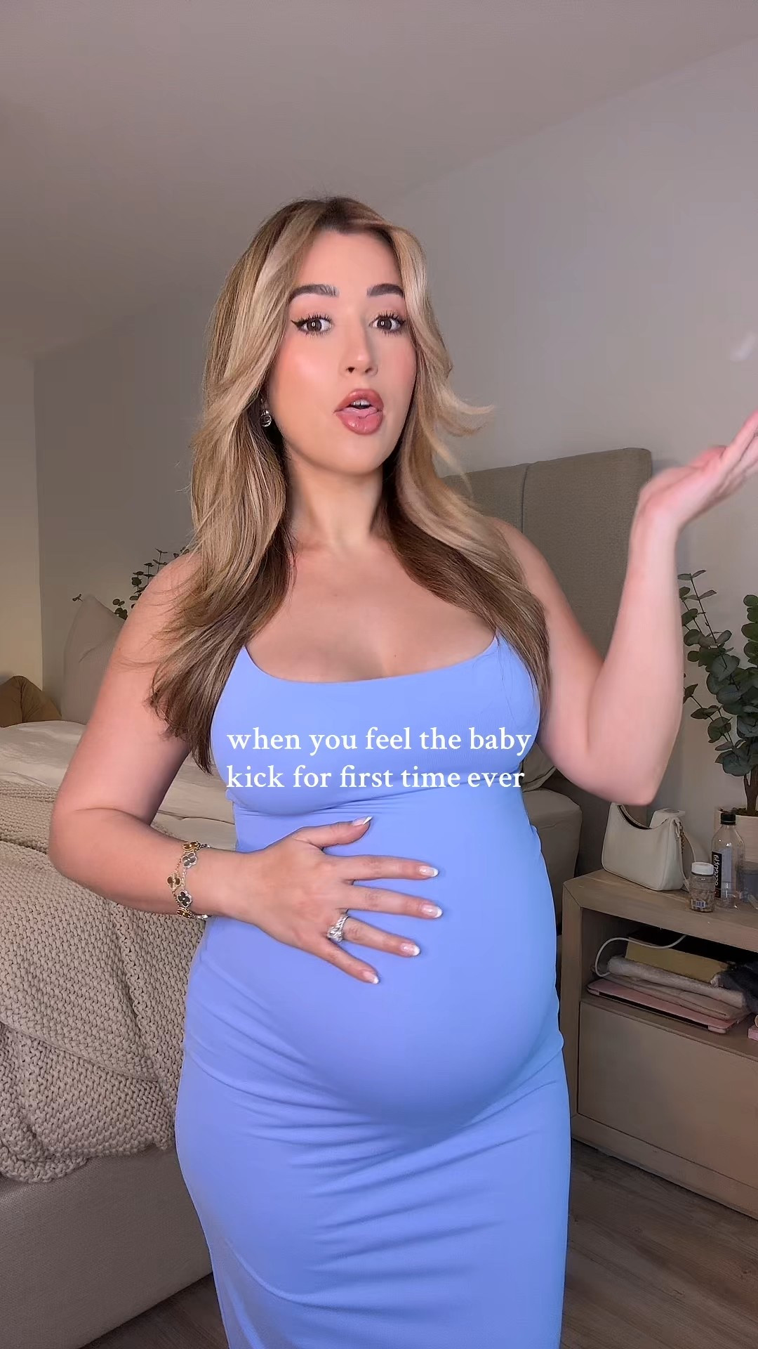 Wearing a size medium in this Aritzia dress 🫶🏼

#LTKBaby #LTKBump #LTKPetite