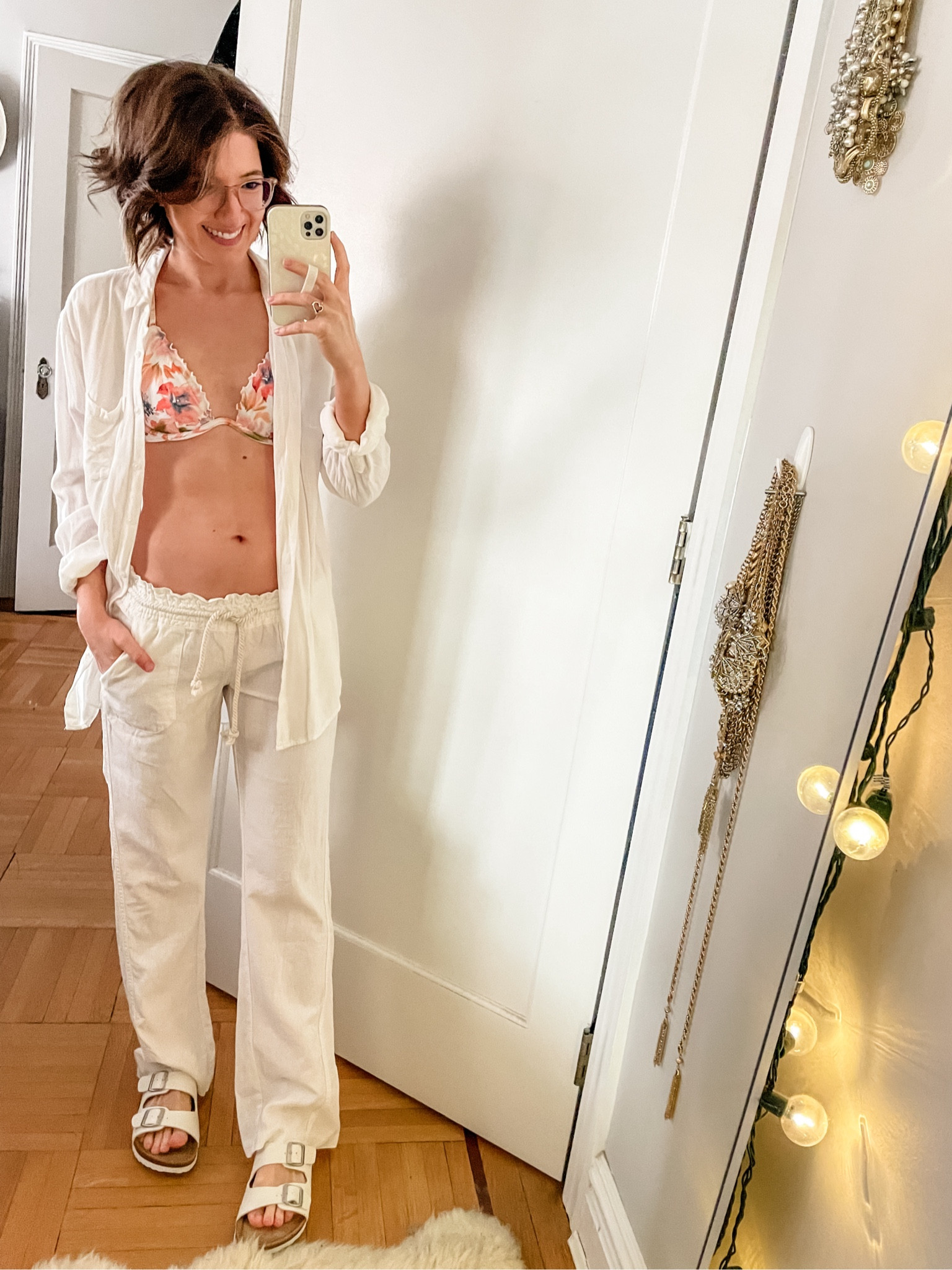 Target swimsuit 
Bikini top: TTS (bra size)
Bikini bottoms: TTS
button up (old)
Linen pants: TTS, run long

spring break finds / spring fashion / cover up / vacation finds / swim / spring break outfits / blouses / tops / shorts / matching sets / spring vacation / 

#LTKxTarget #LTKtravel #LTKswim