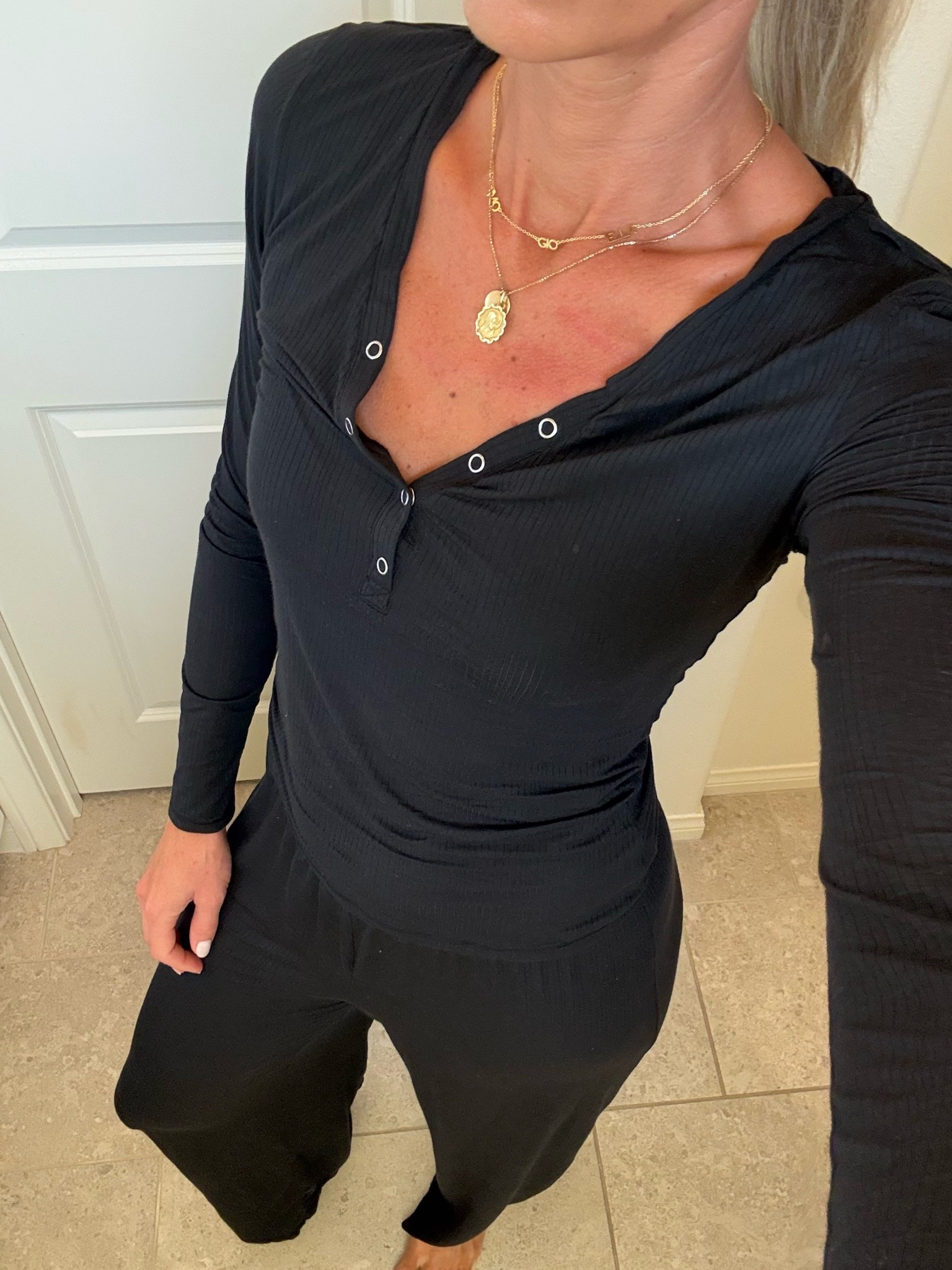 Loving these new pjs ❤️ They’re a lookalike for the Negative Underwear and a fraction of the cost! They’re also super lightweight and soft. I sized up to a medium in both top and bottom. 

Amazon, women’s pajamas, Negative Underwear, long sleeve pajamas,

#LTKmorningroutine #LTKmomlife #LTKgrwm