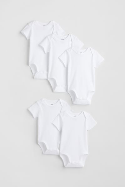 5-pack Cotton Bodysuits | H&M (US)