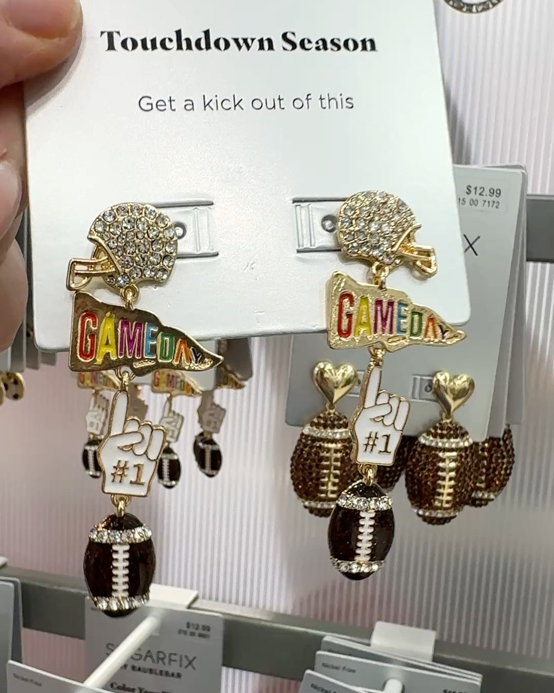 Football | Game Day Earrings

SUGARFIX by BaubleBar 
Touchdown season, football earrings, foam finger earrings, football helmet earrings, football season 

#LTKActive #LTKStyleTip #LTKSeasonal