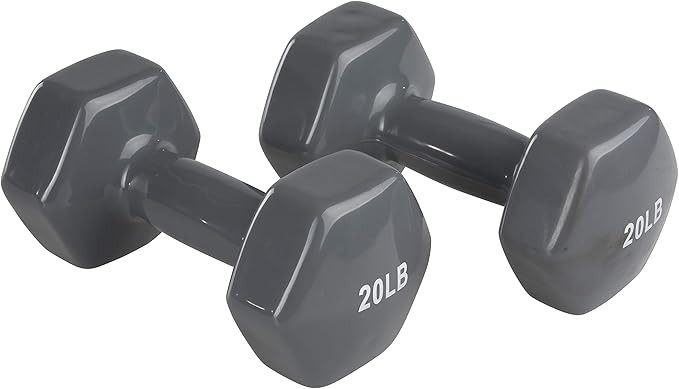 Amazon Basics Vinyl Coated Hand Weight Dumbbell Pair, Set of 2 | Amazon (US)