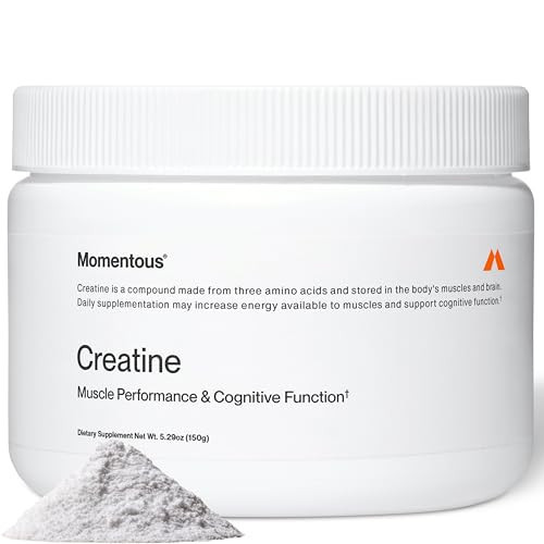 Momentous Creatine Monohydrate Powder - Creatine Powder - Supports Strength, Lean Muscle, & Recovery for Men & Women - NSF Certified for Sport - 5 g per Serving - 30 Servings | Amazon (US)