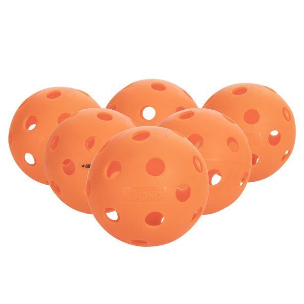 ONIX Fuse Indoor Pickleball Balls (Orange, 6-Pack) - Walmart.com | Walmart (US)