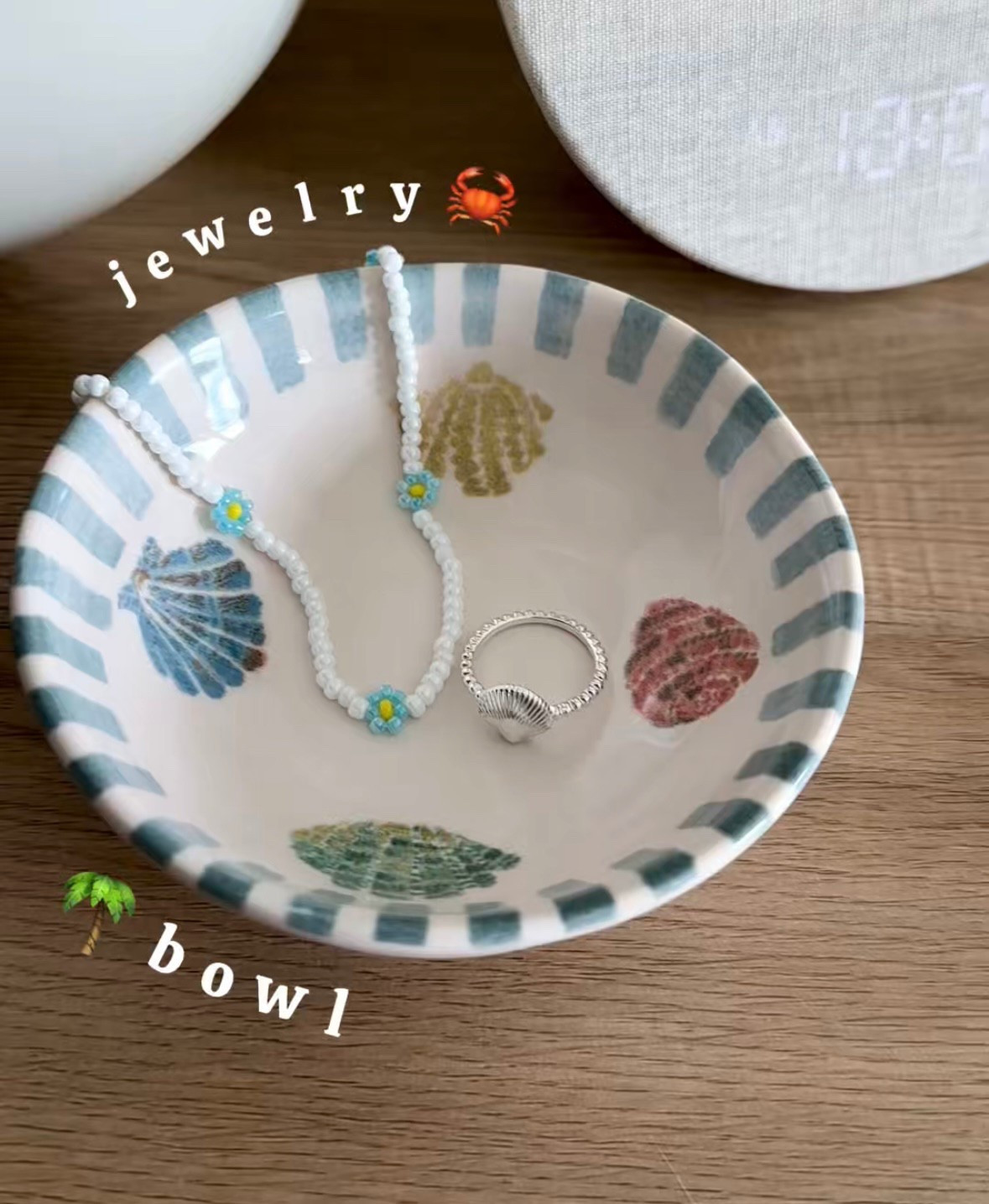 Trinket dish, jewelry dish, jewelry bowl, coastal granddaughter, coastal decor, beachy decor, nightstand decor

#LTKHome #LTKFindsUnder50