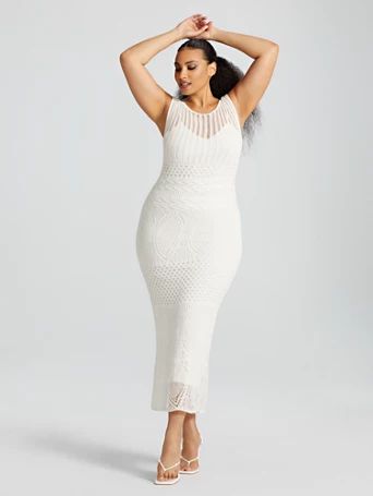 Femi Crochet Maxi Dress - Gabrielle Union x FTF - Fashion To Figure | Fashion To Figure