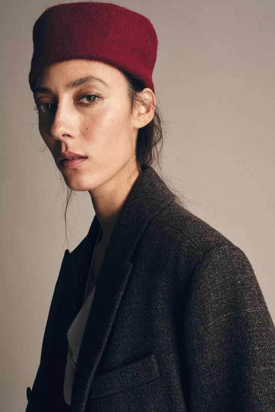 100% WOOL TURN-UP BEANIE | Zara AU