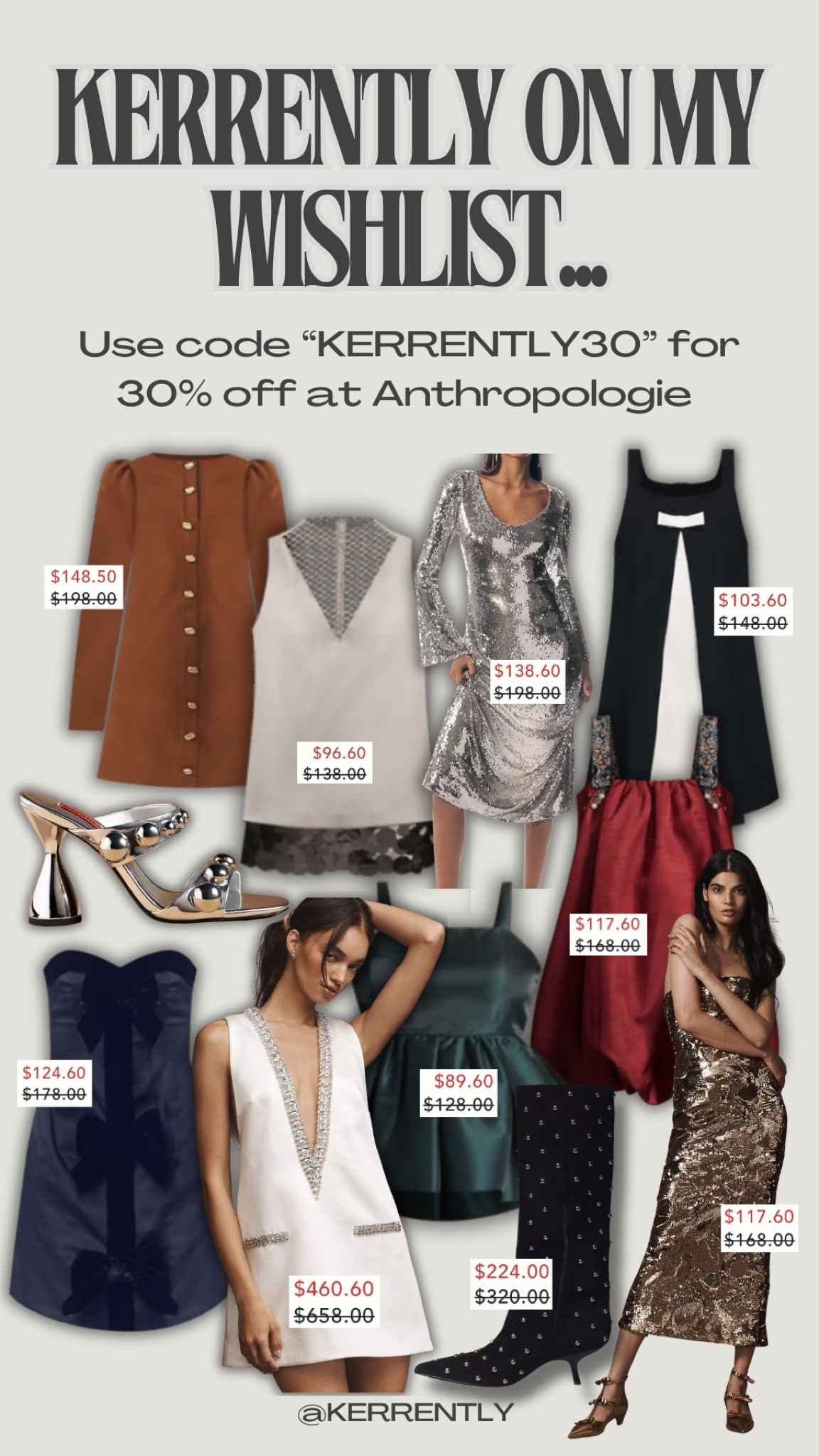 Everything on my @anthropologie holiday wishlist 😍✨ Use code “KERRENTLY30” to get 30% off your order! #AnthroPartner 

#LTKHoliday #LTKSaleAlert #LTKCyberWeek