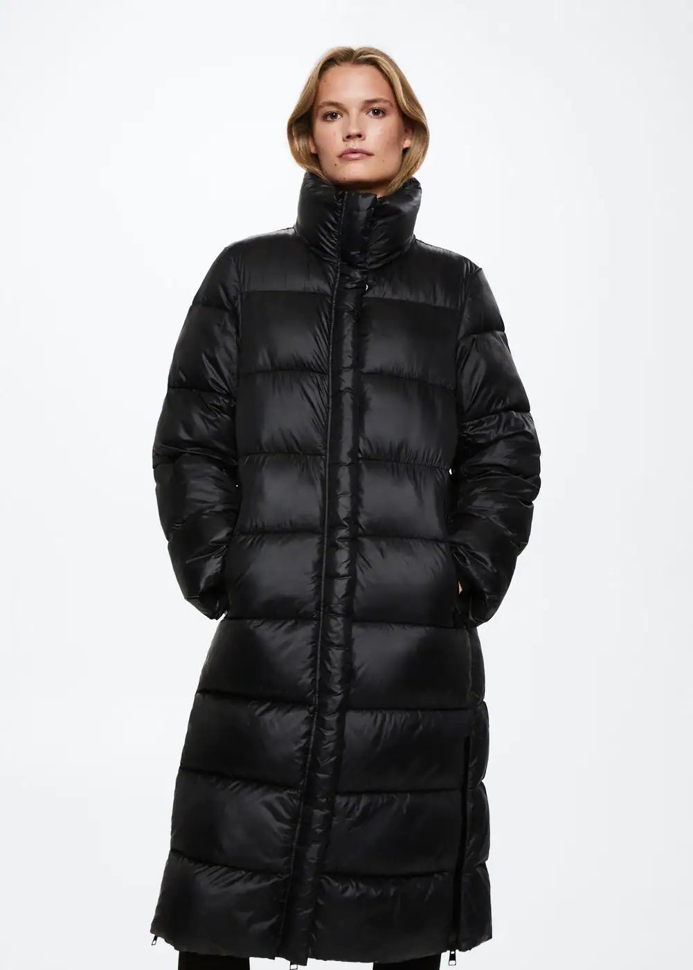 Quilted long coat -  Women | Mango USA | MANGO (US)