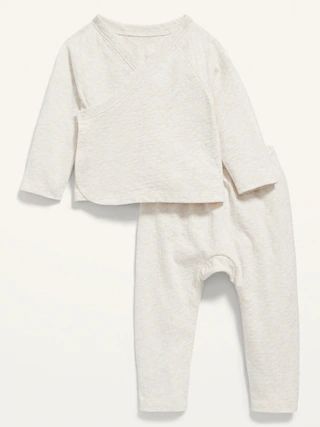Unisex Kimono Top and Convertible Footed Leggings Layette Set for Baby | Old Navy (US)