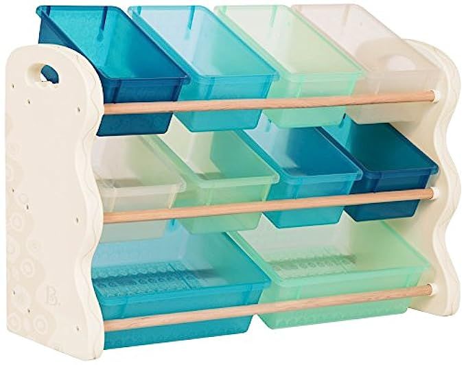B. spaces by Battat – Totes Tidy Toy Organizer – Kids Furniture Set Storage Unit with 10 Stackable B | Amazon (US)