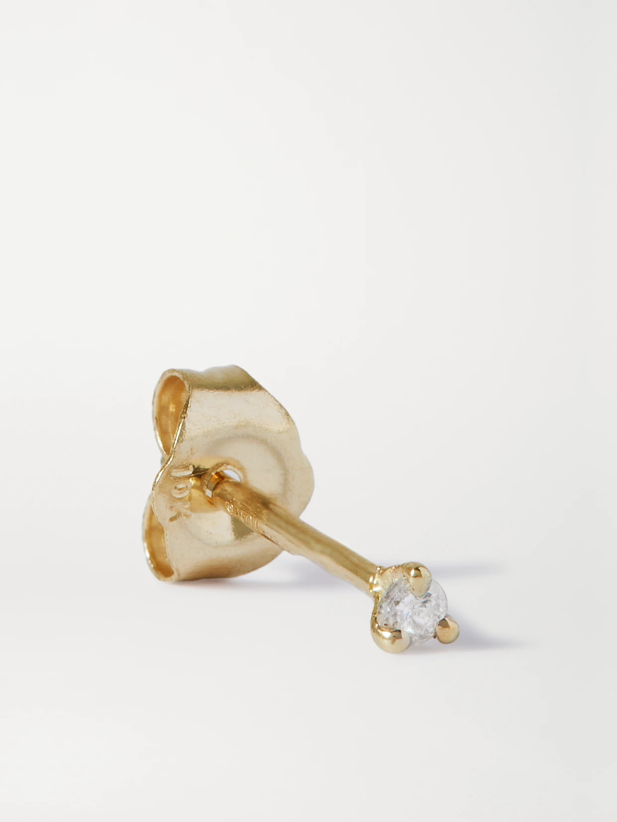STONE AND STRAND - Teeny Gold Diamond Single Earring - One size | NET-A-PORTER (US)
