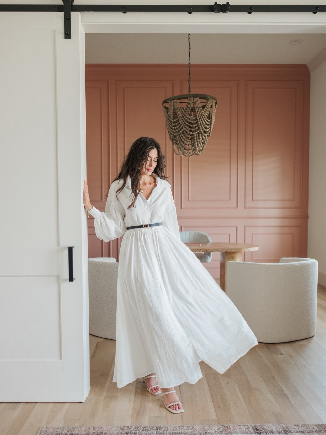 Another look at this maxi dress and home office decor. 💗🤍. 
#winteroutfit #weddingguest #vacationoutfit 

#LTKstyletip #LTKMostLoved #LTKhome