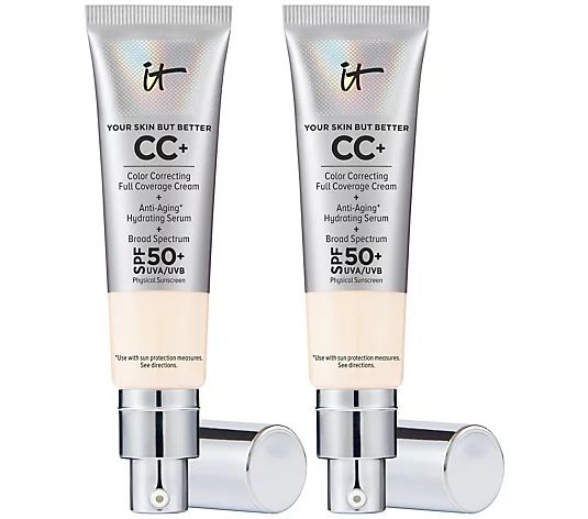 IT Cosmetics Your Skin But Better CC Cream Duo with SPF50 Auto-Delivery - QVC.com | QVC