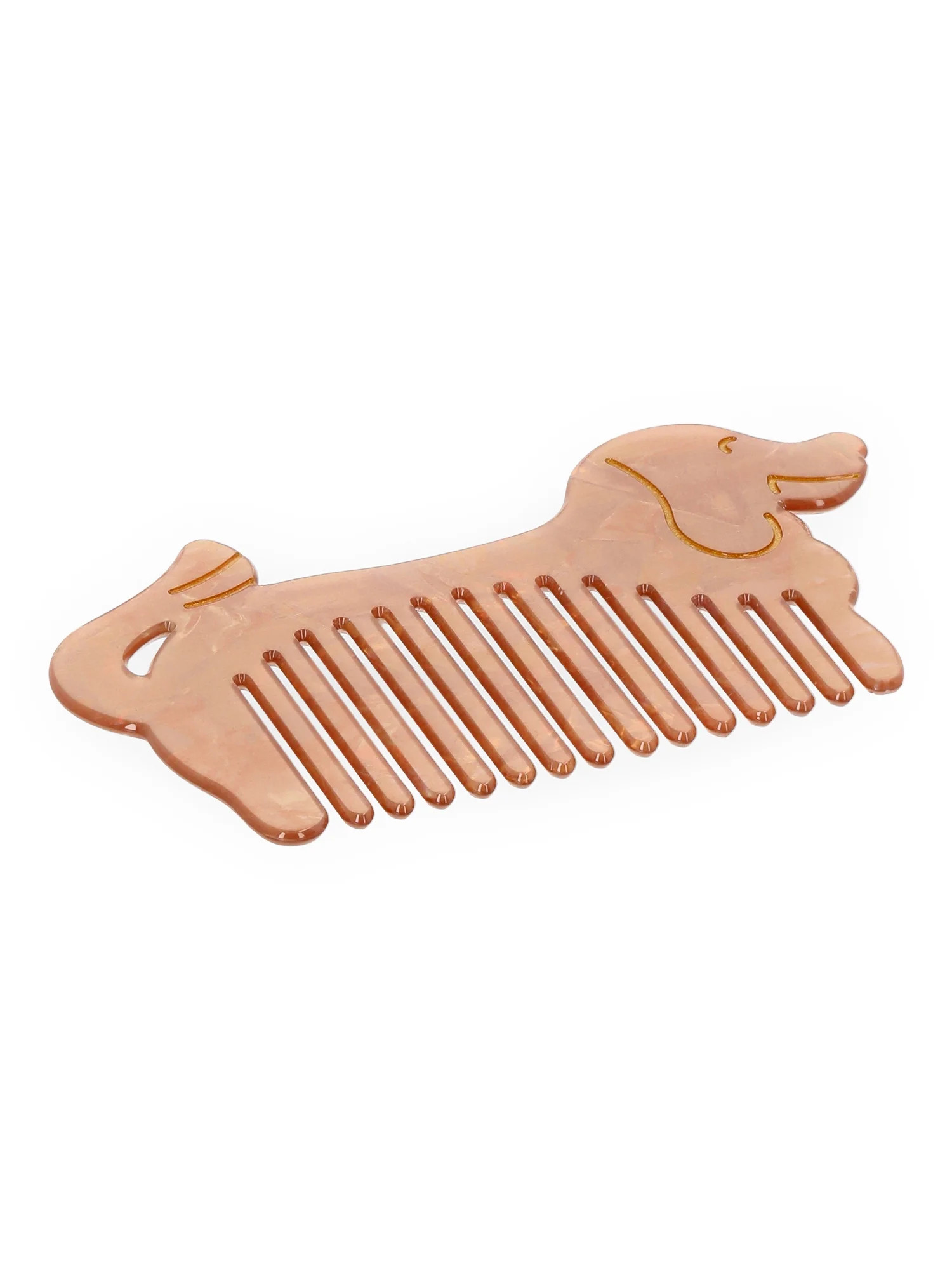 No Boundaries Women's Mini Dog Comb Brush, One Size, Brown | Walmart (US)