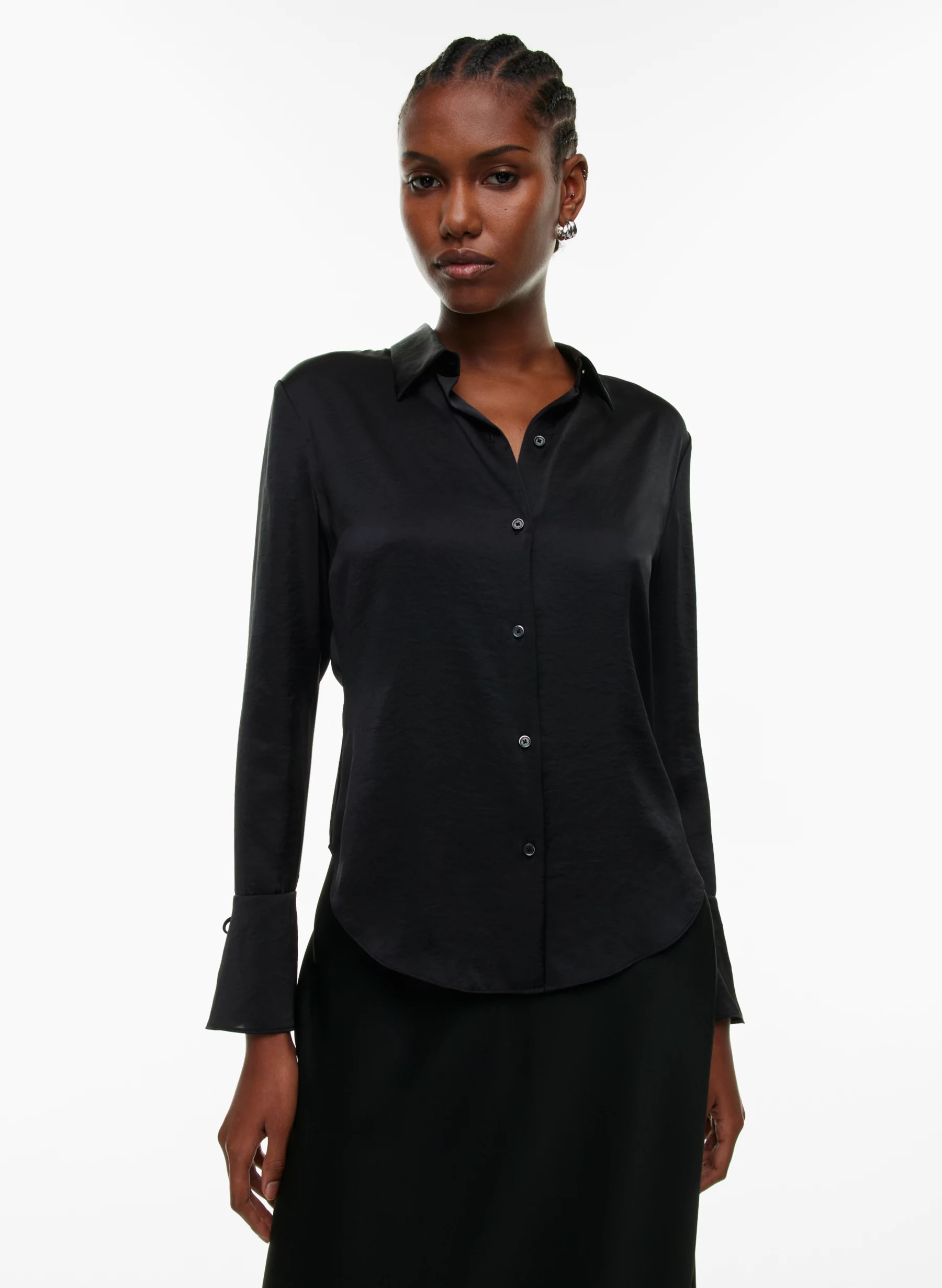 IMAGO SATIN SHIRT | Aritzia