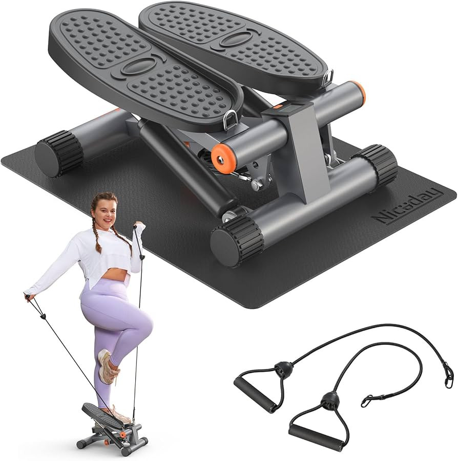 Niceday Steppers for Exercise, Stair Stepper with Resistance Bands, Mini Stepper with 300LBS Load... | Amazon (US)