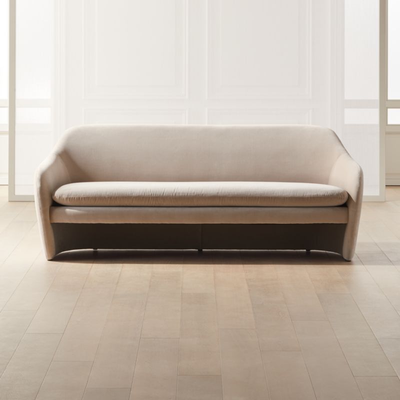 Pavia Grey Loveseat + Reviews | CB2 | CB2