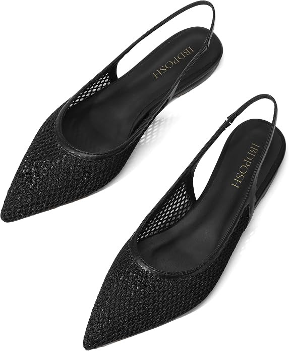 Slingback Flats for Women Stylish Pointed Toe Design with Comfortable Mesh Material for Breathabl... | Amazon (US)