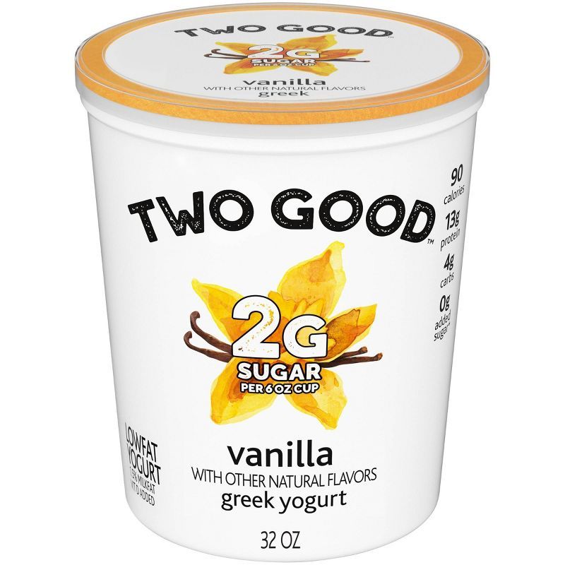 Two Good Low Fat Lower Sugar Vanilla Greek Yogurt - 32oz Tub | Target