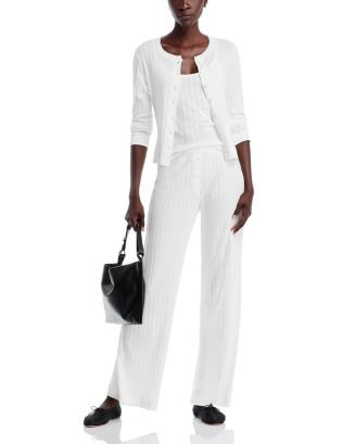 LESET Pointelle Cardigan, Camisole & Pants  | Bloomingdale's Women | Bloomingdale's (US)