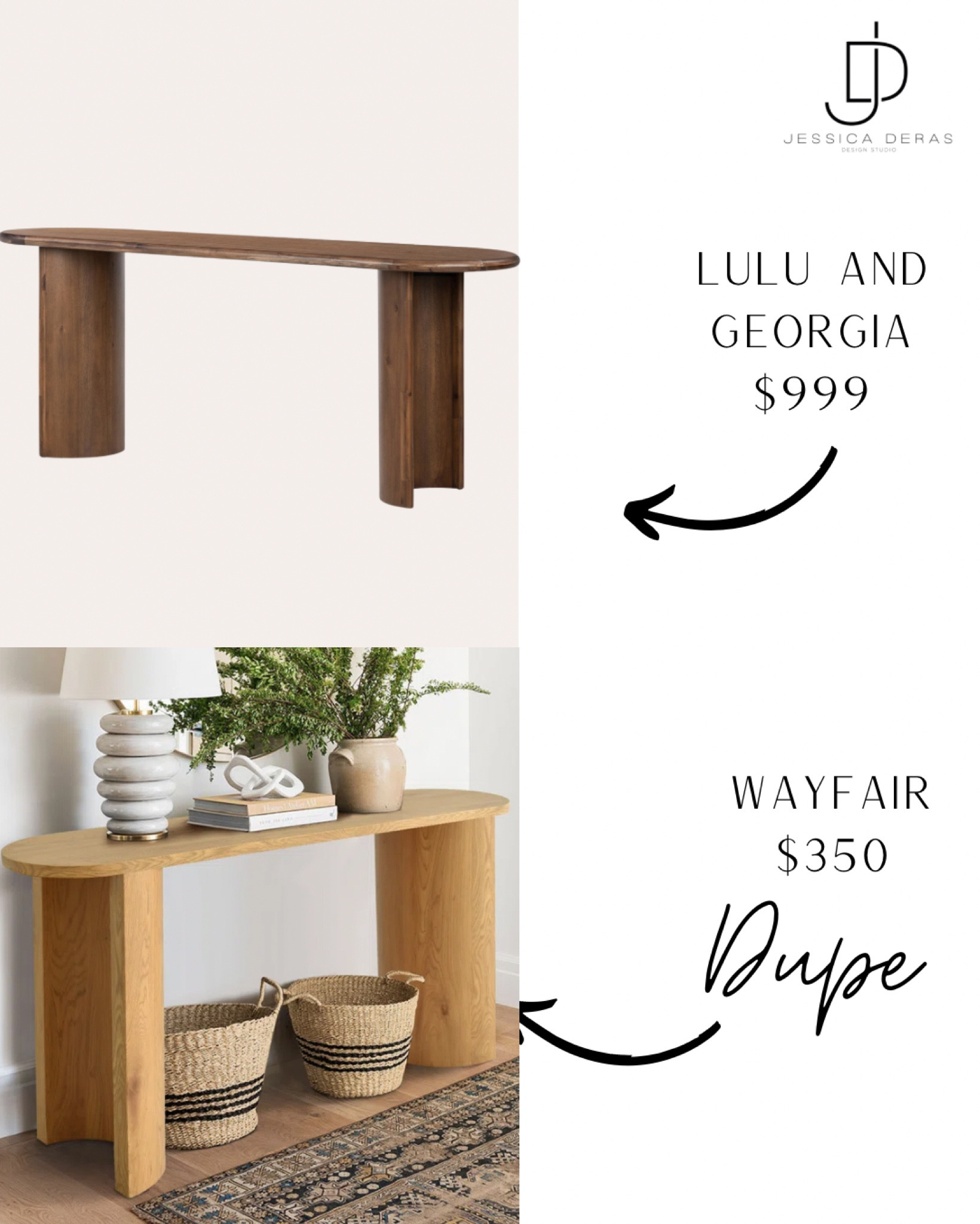 Lulu and Georgia Dupe👌

Interested in our interior design? (jessicaderasinteriordesign.com) to schedule a 30 free Discovery call! We’d love to design your home. 